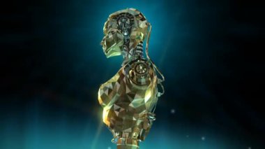 dişi robot animasyon