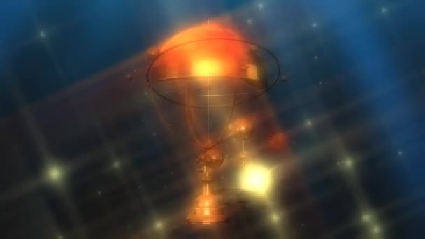 Armillary Sphere Animation — Stock Video