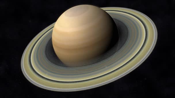 Saturn animace — Stock video