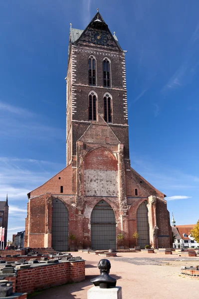 Cidade velha de Wismar, na Alemanha — Fotografia de Stock