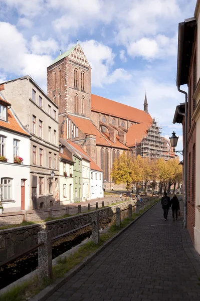 Vieille ville de Wismar en Allemagne — Photo