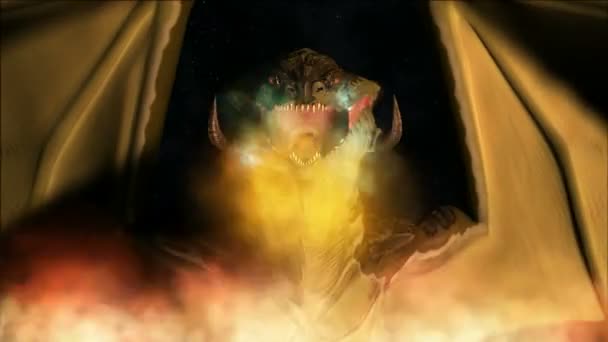 Волшебный дракон — стоковое видео