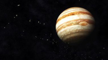 Jüpiter ve asteroid
