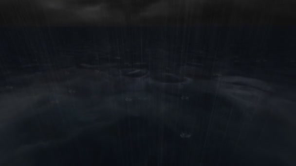 雨のアニメーション — ストック動画
