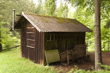 üzerinde hiking trail goldsteig, Almanya