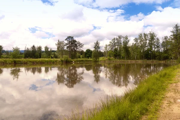 Lago em Upper Palatinate, Alemania — Fotografia de Stock