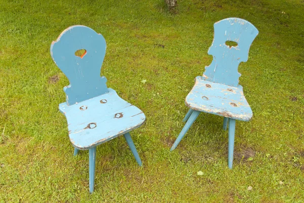 Due vecchie sedie — Foto Stock