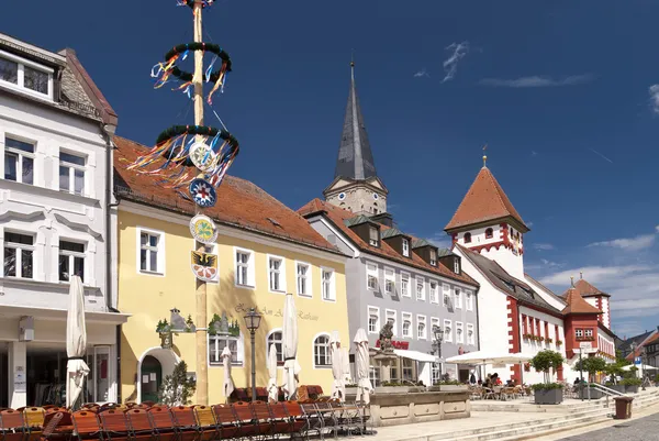 In de oude binnenstad van marktredwitz, Duitsland — Stockfoto