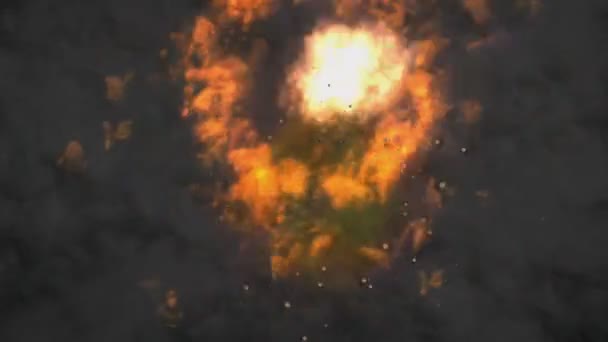 Kosmische explosie — Stockvideo