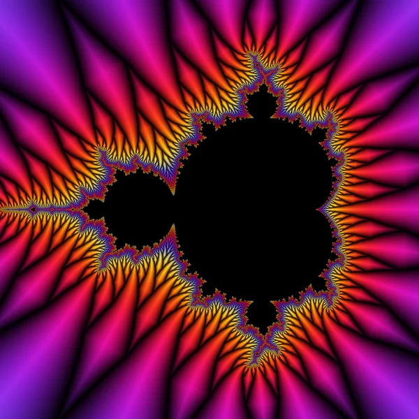 Digitale Visualisatie Van Een Fractal — Stockfoto