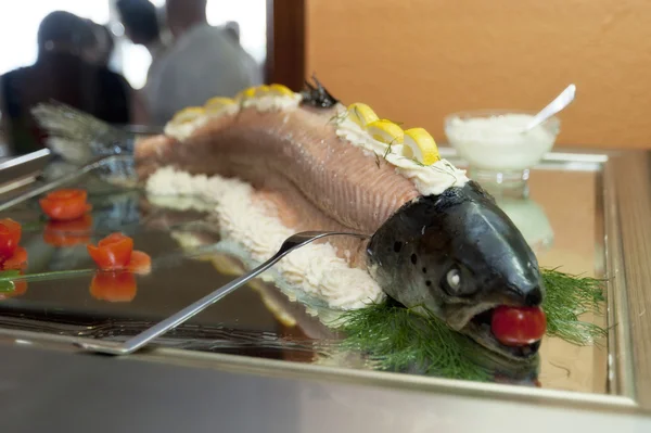Poached Salmon — Stock Photo, Image