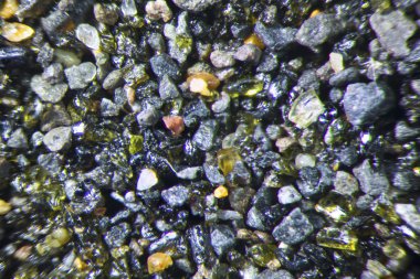 Mikrofotoğrafi kum taneleri