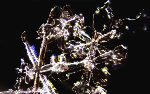 Снежные кристаллы — стоковое фото