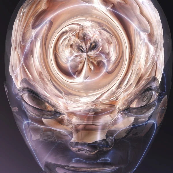 Cerebro humano surrealista — Foto de Stock