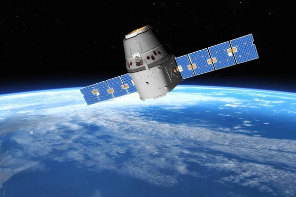 Bir bilim kurgu sahnesinin sanatsal üç boyutlu çizimi