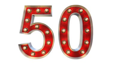 Kesme karakterden ampuller ile dijital 3d çizimi 