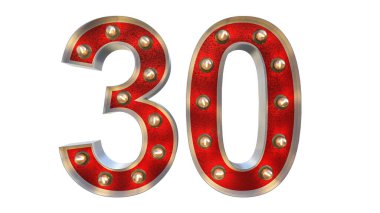 Kesme karakterden ampuller ile dijital 3d çizimi 