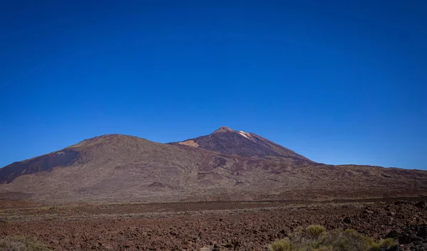 Plains view in Teide National Park with blue clear sky, Tenerife — Foto Stock