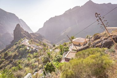 Masca, Tenerife 'deki çatıların manzarası