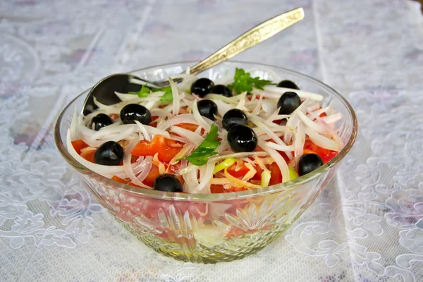 Salat auf Griechisch — Stockfoto