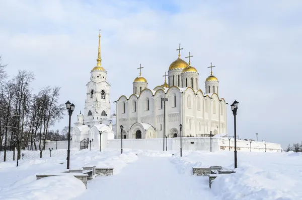 Успенський собор міста Vladimir Стокове Фото