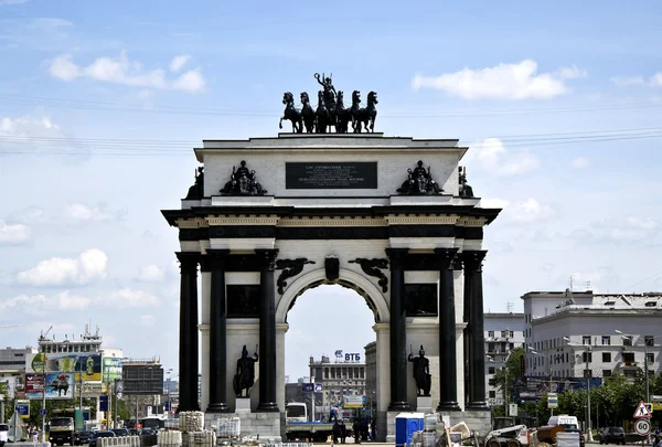 凱旋門のアーチ モスクワ ストック画像