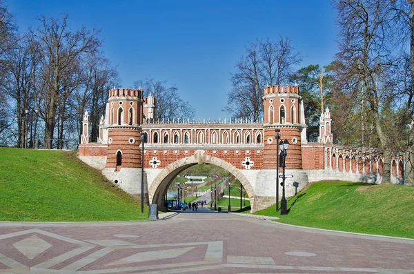 Figurny 桥。地产 tsaritsyno — 图库照片