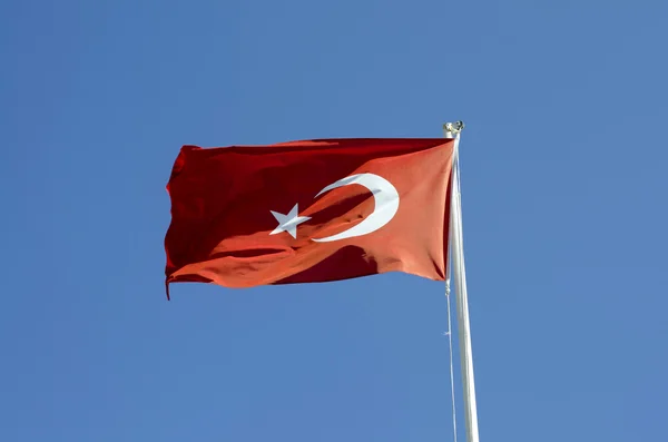 Turkse vlag — Stockfoto