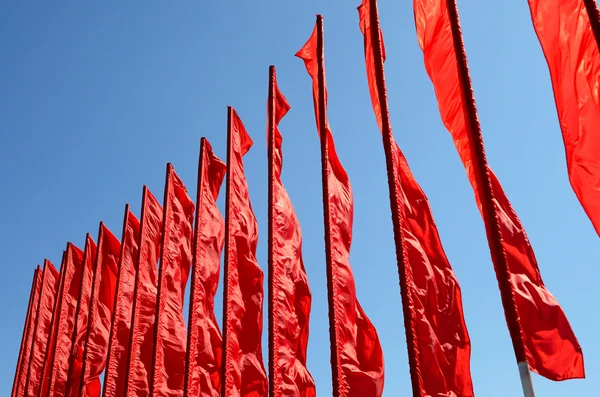 Red flags Stock Image