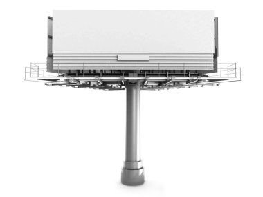 büyük boş billboard Önden Görünüm