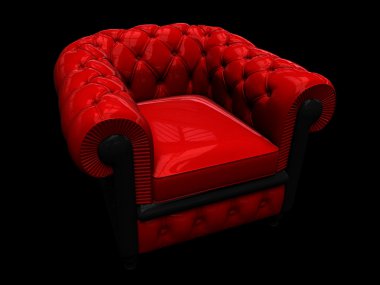 kırmızı deri koltuk