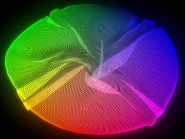 Gökkuşağı renkli kumaş