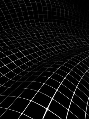 3D grid kavisli yüzeyi kaplı