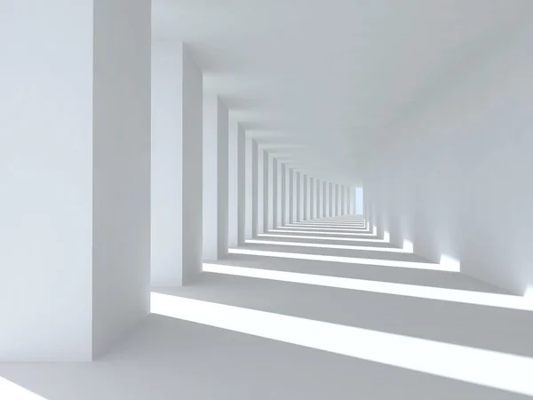 koridor sütunları ve derin gölgeler