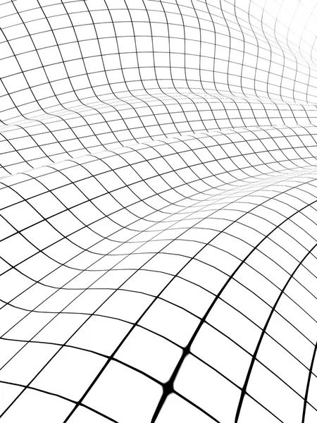 3D grid kavisli yüzeyi kaplı — Stok fotoğraf