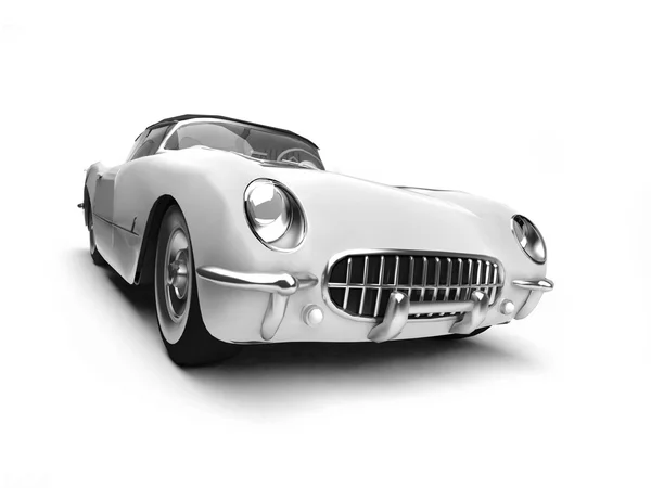 Beyaz retro cabriolet