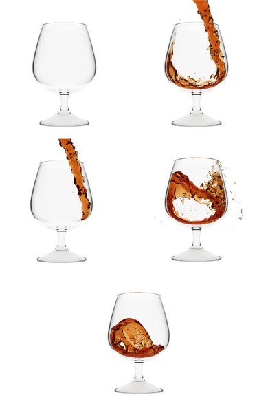 Cognac glasögon — Stockfoto