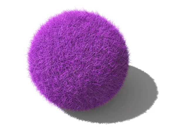 Violett fluffiga knappen — Stockfoto