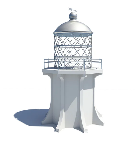 Farol branco Imagem De Stock