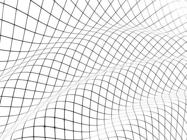 3D grid covered curved surface Stock Picture