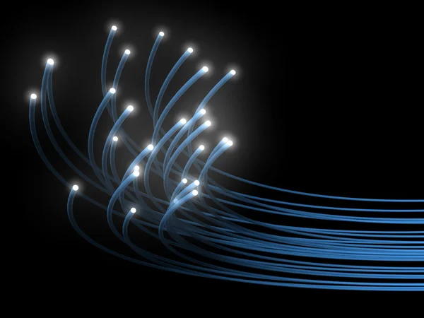 Optisk fiber Stockfoto