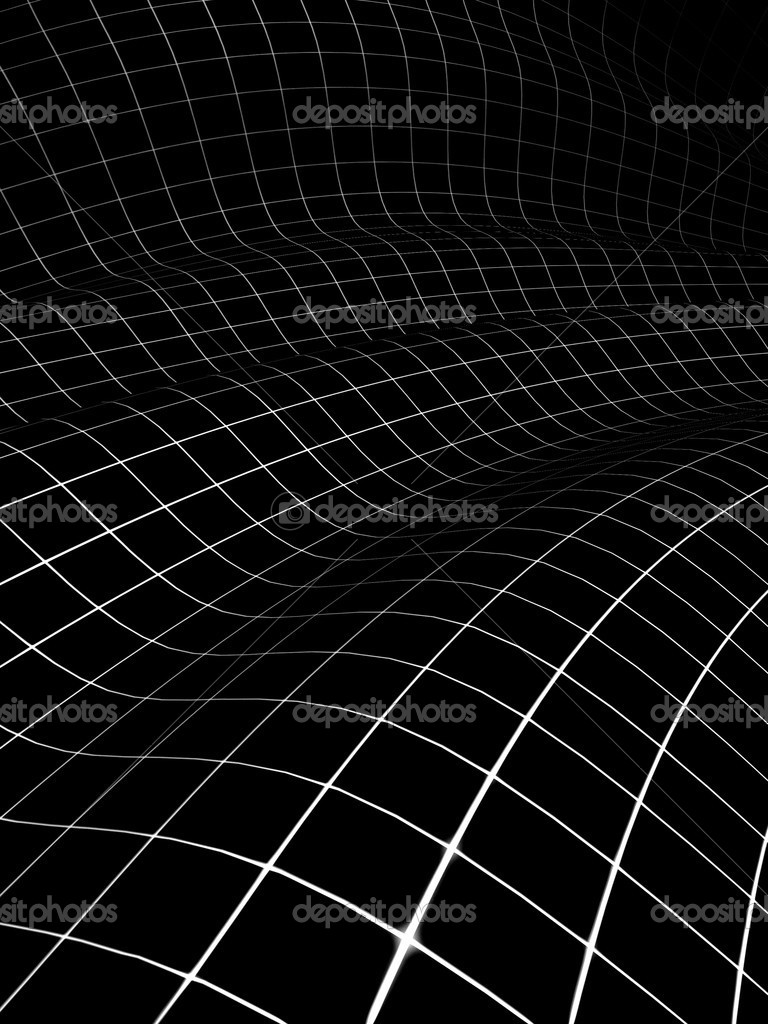 3D grid covered curved surface — Stock Photo © 13745243