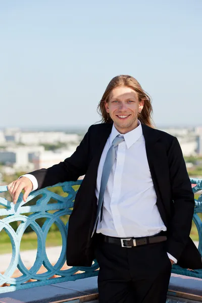 Happy groom — Stock Photo, Image