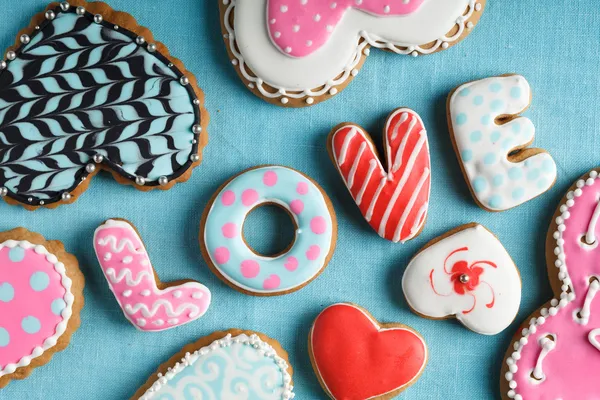 St. Valentine's cakes - Stock Image — Stock Photo, Image