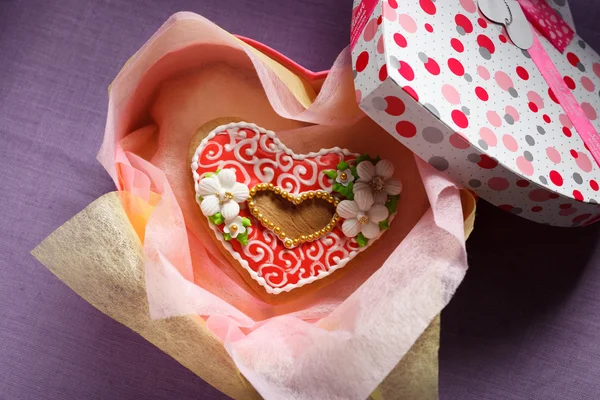 St. Valentijnsdag Cake - stock beeld — Stockfoto