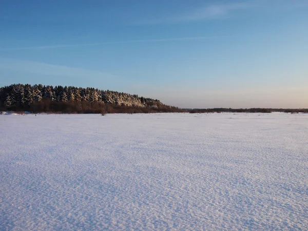 Surface gelée du lac — Photo