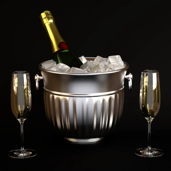 Set de champán — Foto de Stock