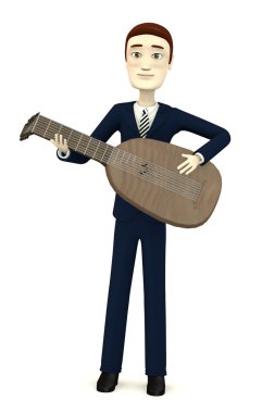 3D render UD ile çizgi film karakteri