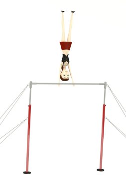 çizgi film karakteri egzersiz 3D render