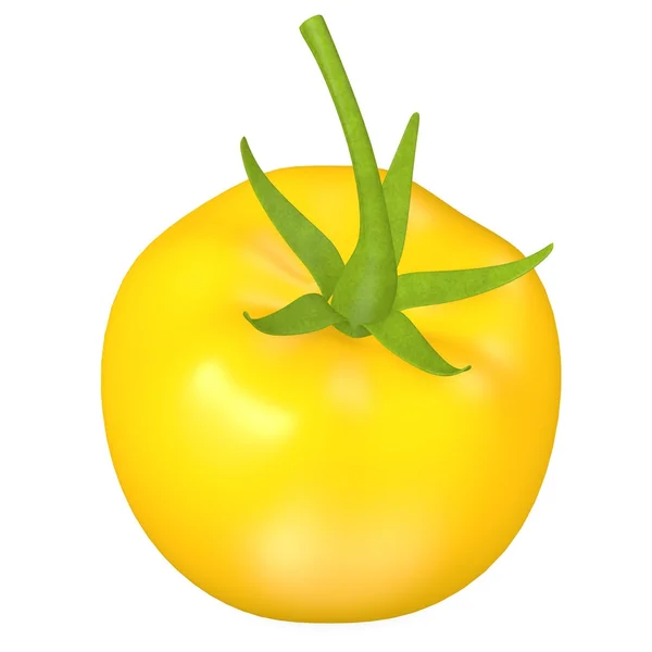 3d render of yellow tomato — Stock Photo, Image